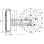 MAXGEAR Bremstrommel