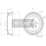 MAXGEAR Bremstrommel