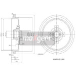 MAXGEAR Bremstrommel