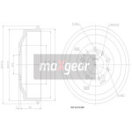 MAXGEAR Bremstrommel