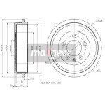 MAXGEAR Bremstrommel