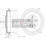 MAXGEAR Bremstrommel