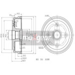 MAXGEAR Bremstrommel