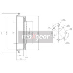 MAXGEAR Bremstrommel