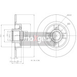 MAXGEAR Bremsscheibe