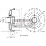 MAXGEAR Bremstrommel