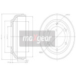 MAXGEAR Bremstrommel