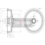MAXGEAR Bremstrommel