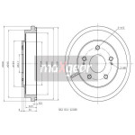 MAXGEAR Bremstrommel