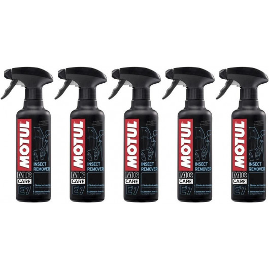 MOTUL E7 INSECT REMOVER INSEKTENENTFERNER 5x 400 Milliliter