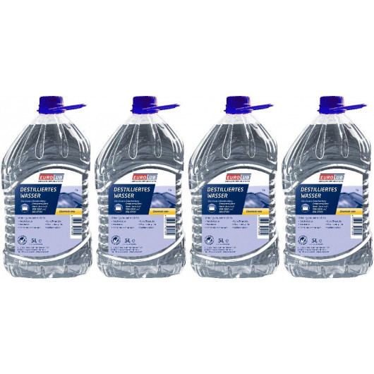 EUROLUB Destilliertes Wasser 4x 5 = 20 Liter