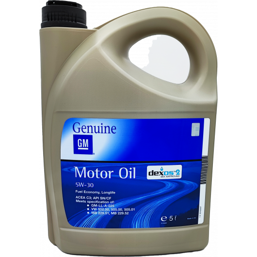 Original Genuine GM Opel 5W-30 dexos1 gen2 Longlife Motoröl 5l