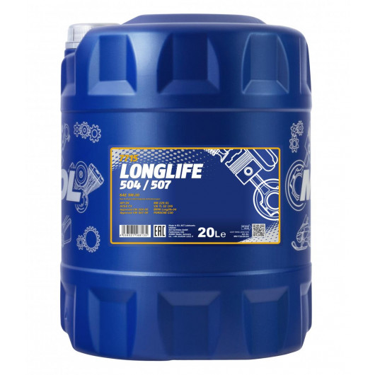 Mannol 7715 LONGLIFE 504/507 5W-30 Motoröl 20l Kanister