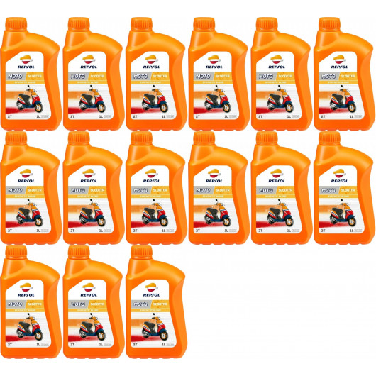 Repsol Motorrad Motoröl MOTO SCOOTER 2T 1 Liter 15x 1l = 15 Liter