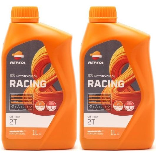Repsol Motorrad Motoröl RACING OFF ROAD 2T 1 Liter 2x 1l = 2 Liter
