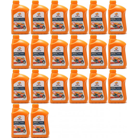 Repsol Motorrad Motoröl MOTO HMEOC 4T 10W30 1 Liter 20x 1l = 20 Liter