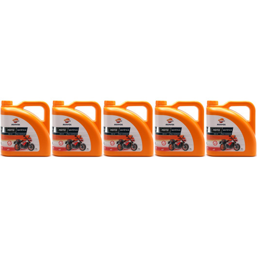 Repsol Motorrad Motoröl MOTO SINTETICO 4T 10W40 5x 4l = 20 Liter