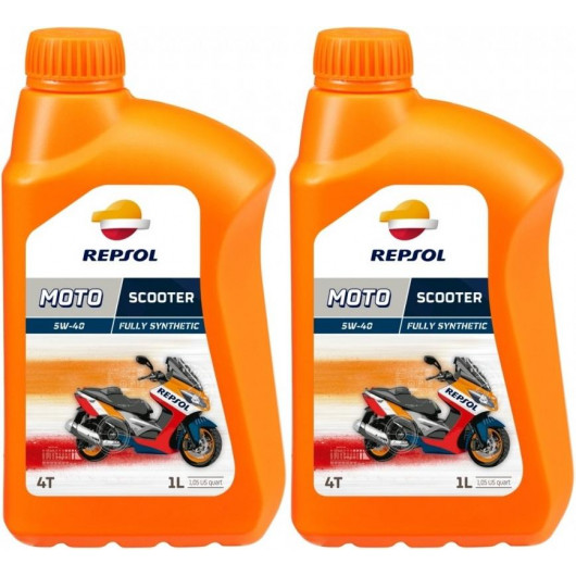 Repsol Motorrad Motoröl MOTO SCOOTER 4T 5W40 1 Liter 2x 1l = 2 Liter