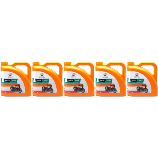 Repsol Motorrad Motoröl MOTO RIDER 4T 15W50 5x 4l = 20 Liter