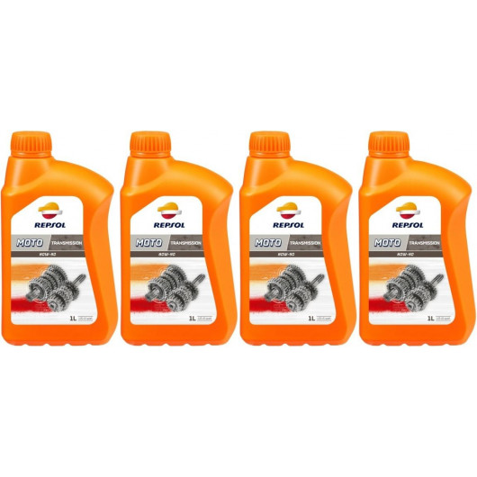 Repsol Motorrad Getriebeöl MOTO TRANSMISION 80W90 1 Liter 4x 1l = 4 Liter