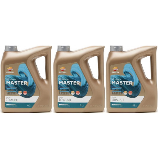 Repsol Motoröl Master Racing 10W60 3x 4l = 12 Liter
