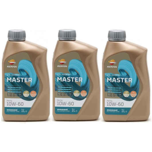 Repsol Motoröl Master Racing 10W-60 1 Liter 3x 1l = 3 Liter