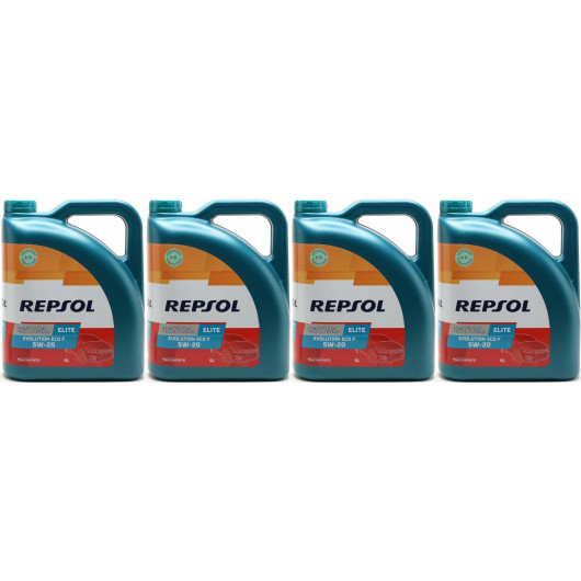 Repsol Motoröl ELITE EVOLUTION ECO F 5W20 4x 5 = 20 Liter