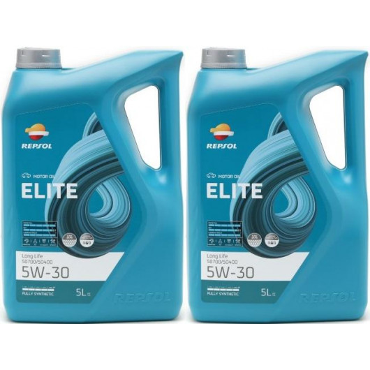 Repsol Motoröl ELITE LONG L.LIFE 50700/50400 5W30 2x 5 = 10 Liter