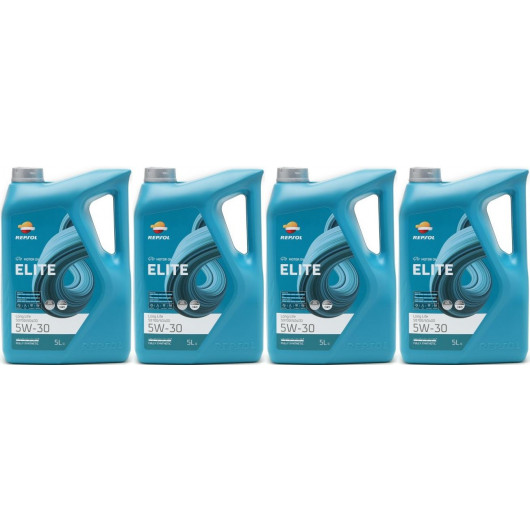 Repsol Motoröl ELITE LONG L.LIFE 50700/50400 5W30 4x 5 = 20 Liter