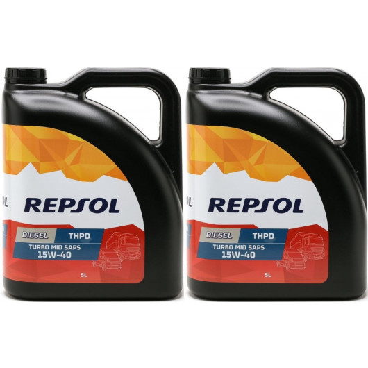 Repsol LKW/ NKW Motoröl DIESEL TURBO THPD MID SAPS 15W40 2x 5 = 10 Liter