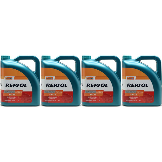 Repsol Gasmotorenöl AUTO GAS 5W30 4x 5 = 20 Liter