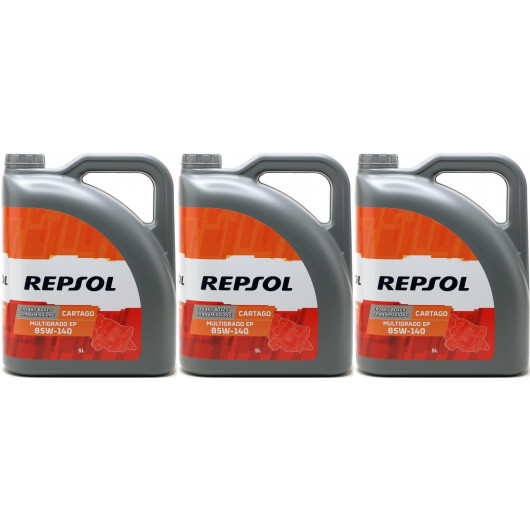 Repsol Getriebeöl CART.EP MULTIG.85W140 3x 5 = 15 Liter