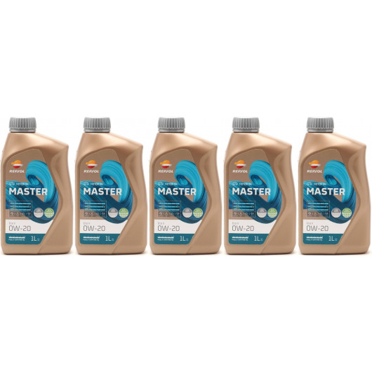 Repsol Motoröl MASTER ECO V 0W-20 1 Liter 5x 1l = 5 Liter