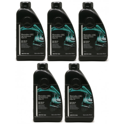 Original Mercedes Benz AMG High Performance MB 229.5 0W-40 Motoröl 5x 1l=5 Liter