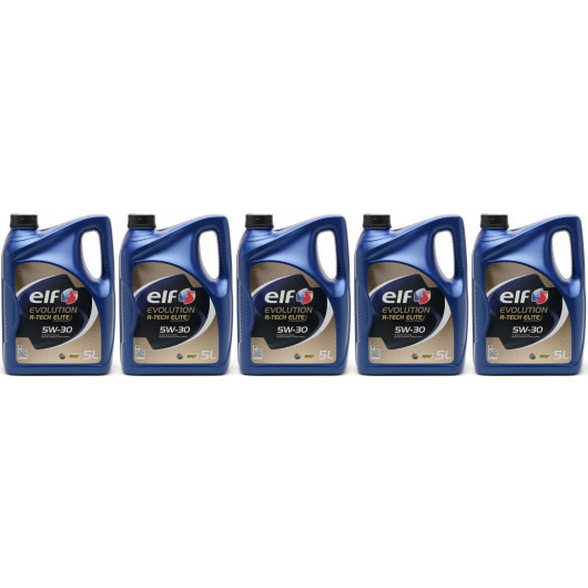 Elf Evolution R-Tech RN17 5W-30 Motoröl 5x 5 = 25 Liter
