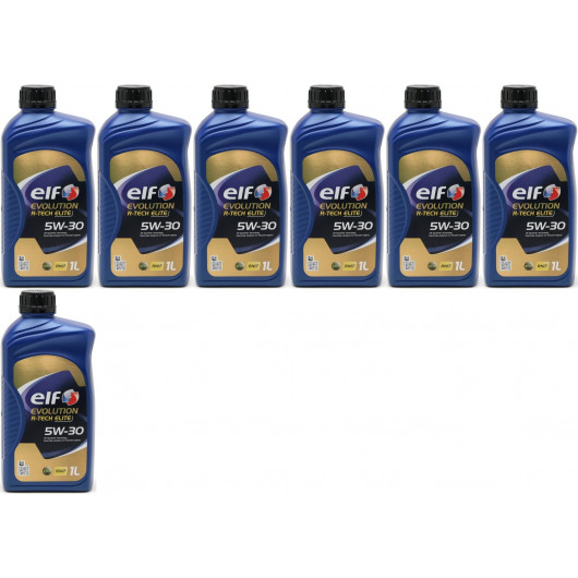Elf Evolution R-Tech RN17 5W-30 Motoröl 7x 1l = 7 Liter