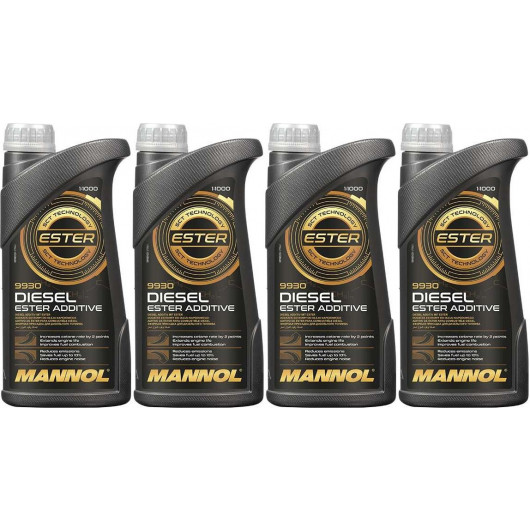 MANNOL 9930 Diesel Ester Additiv 4x 1l = 4 Liter