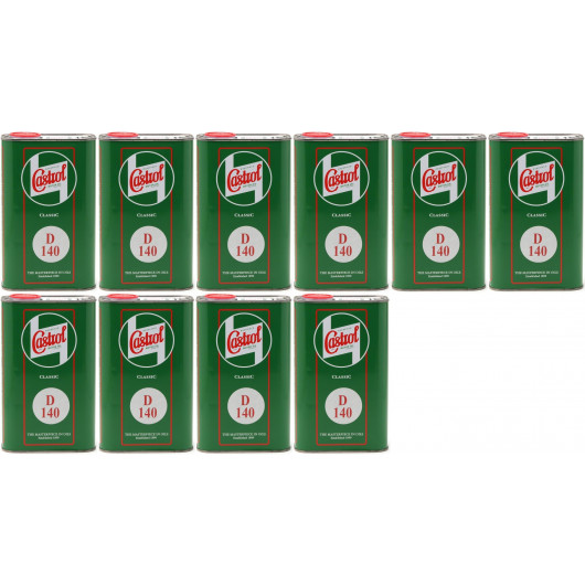 Castrol Classic D SAE 140 Monograde API GL 3 Getriebeöl 10x 1l = 10 Liter