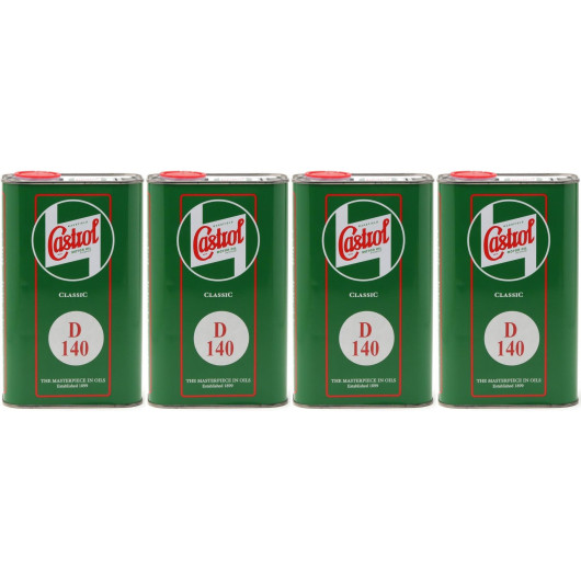 Castrol Classic D SAE 140 Monograde API GL 3 Getriebeöl 4x 1l = 4 Liter