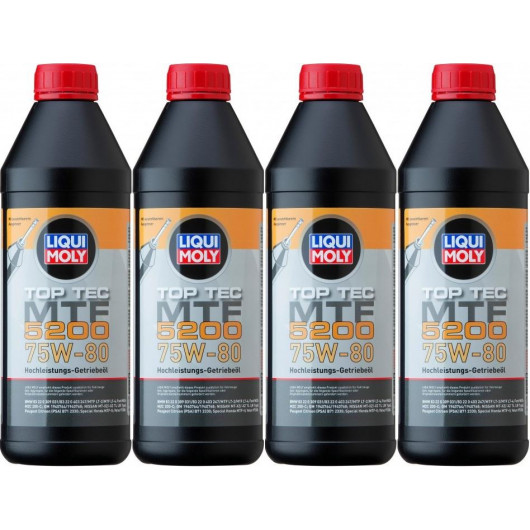 Liqui Moly 20845 Top Tec MTF 5200 75W-80 4x 1l = 4 Liter