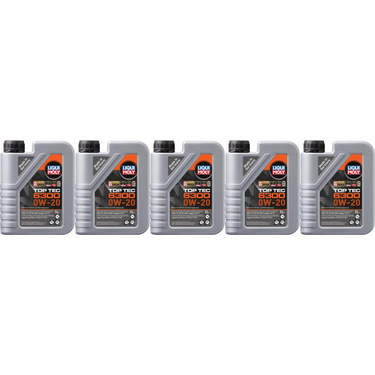 Liqui Moly 21210 Top Tec 6300 0W-20 5x 1l = 5 Liter