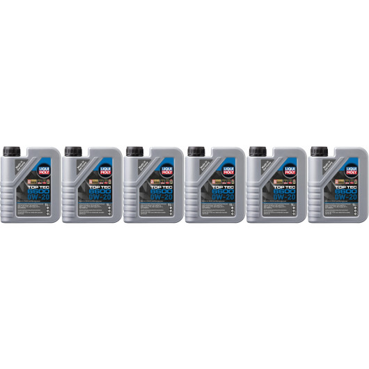 Liqui Moly 21440 Top Tec 6600 0W-20 6x 1l = 6 Liter