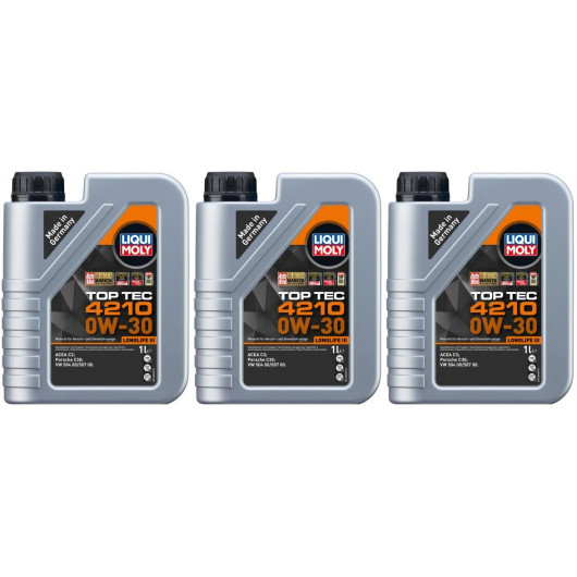 Liqui Moly 21604 Top Tec 4210 0W-30 3x 1l = 3 Liter