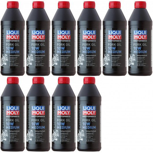 Liqui Moly 2715 Motorbike Fork Oil 10W medium Gabelöl 10x 1l = 10 Liter