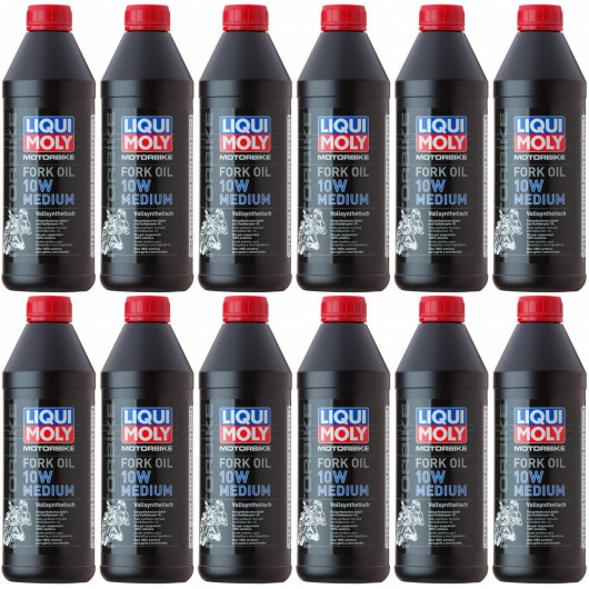 Liqui Moly 2715 Motorbike Fork Oil 10W medium Gabelöl 12x 1l = 12 Liter