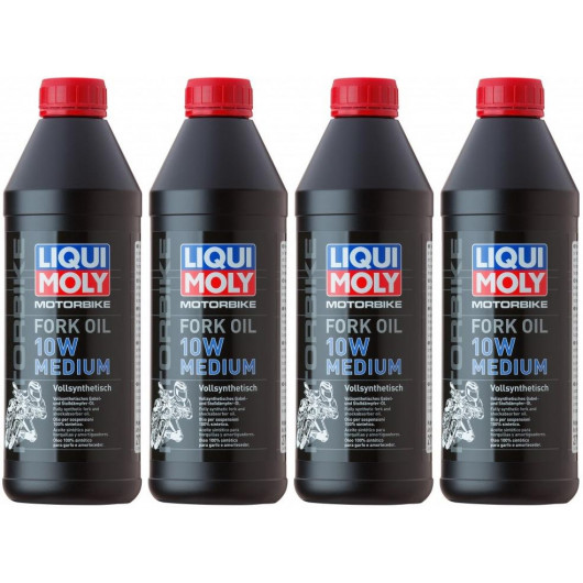 Liqui Moly 2715 Motorbike Fork Oil 10W medium Gabelöl 4x 1l = 4 Liter