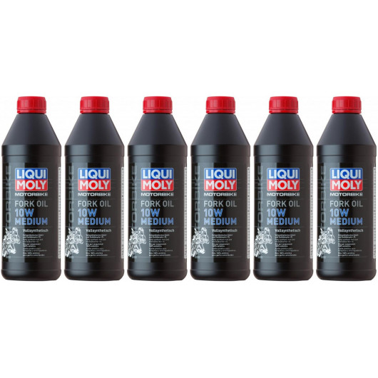 Liqui Moly 2715 Motorbike Fork Oil 10W medium Gabelöl 6x 1l = 6 Liter