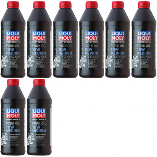 Liqui Moly 2715 Motorbike Fork Oil 10W medium Gabelöl 8x 1l = 8 Liter