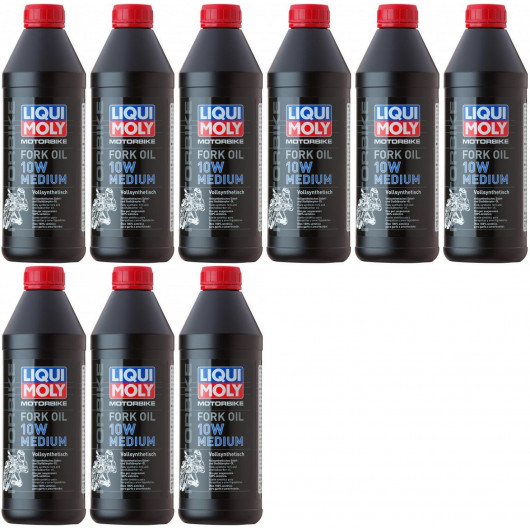 Liqui Moly 2715 Motorbike Fork Oil 10W medium Gabelöl 9x 1l = 9 Liter