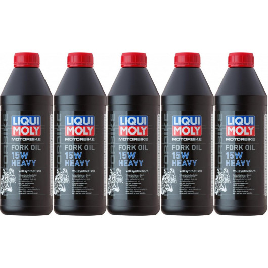 Liqui Moly 2717 Motorbike Fork Oil 15W heavy Gabelöl 5x 1l = 5 Liter